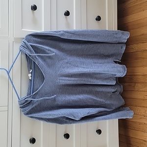 Blue Roxy Cotton Pullover Hoodie